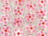 Glass Beads Pink Daisy Design