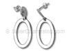 Plain Oval Ring Earrings