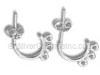 Sterling Silver 3 Ring Post Earring
