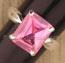 Silver Ring with Pink Cz