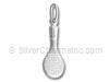 Silver Tennis Raquet Charm