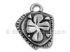 Silver 4 Leaf Clover Charm