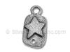 Sterling Silver Star Tag Charm