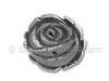 Sterling Silver Rose Button