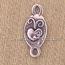Sterling Silver Oval Heart Link Charm
