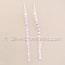 Pink Crystal Long Dangle Earrings