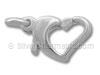 Heart Clasp with Soldered Ring