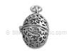 Sterling Silver Openable Hollow Egg Charm
