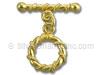 Vermeil Round Rope Toggle