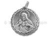 Sterling Silver Large Round Jesus Christ Charm