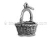Sterling Silver Easter Egg Basket Charm
