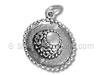 Sterling Silver Hat with Flowers Charm