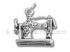 Sterling Silver Sewing Machine Charm