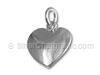 Engravable Disc Heart Charm