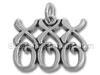 Silver XOXO Hugs and Kisses Charm