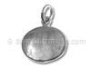 Engravable Disc Oval Charm