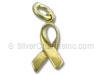 Plain Gold Vermeil Awareness Ribbon
