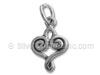 Heart with Continuous Swirl Charm