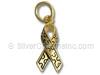 Gold Vermeil Puzzle Ribbon Charm