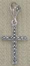 Marcasite CZ Cross Pendant