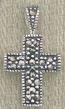 Small Marcasite Cross Pendant