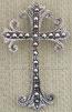 Elegant Marcasite Cross Pendant