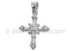 Silver CZ Cross Pendant