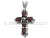 Silver CZ Cross Pendant