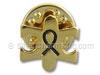 Gold plated "Autism" Ribbon Pin