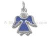 Sterling Silver Enamel Angel Charm