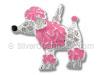 Pink Enamel Poodle Charm