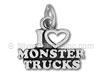 I Love Monster Trucks Charm