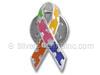 Enamel Autism Ribbon Pin