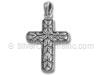 Silver Vines Cross Pendant