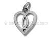 Religious Fish Heart Charm