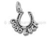 Silver Good Luck Horseshoe Charm