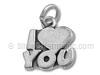 Sterling Silver I Love You Charm