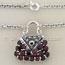 Garnet Purse Marcasite Necklace