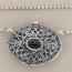 Garnet Purse Marcasite Necklace