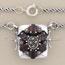 Garnet Purse Marcasite Necklace