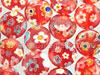 Circular Flower Glass Beads