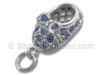 Sterling Silver Blue Crystal Baby Shoe