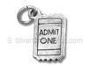 Admit One Ticket Charm