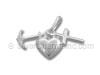 Sterling Silver Hope, Faith, Love Charm