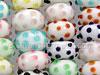 Cute Multi Color Bumpy Lampwork Beads