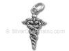 Sterling Silver Caduceus Charm