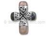 Pink MOP Pava Shell Cross Pendant