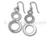 Large Circle Dangle Earrings