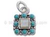 Turquoise, Mother of Pearl Charm