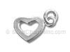 Slanted Heart Charm